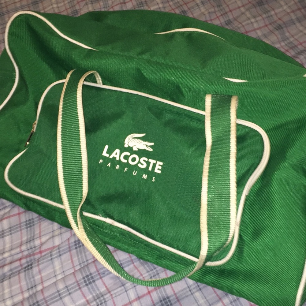 LACOSTE DUFFLE BAG!!!!